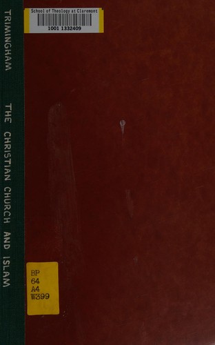 Cover for The Christian church and Islam in West Africa