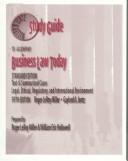Cover for Study Guide to Accompany Business Law Today: Standard Edition 