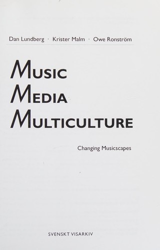 Cover for Music, Media, Multiculture
