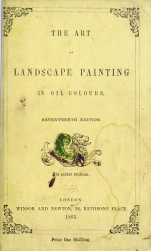 Cover for The art of landscape painting in oil colours