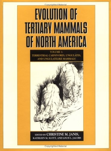 Cover for Evolution of Tertiary mammals of North America