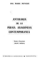 Cover for Antología de la poesía aragonesa contemporánea