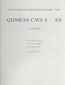 Cover for Qumran Cave 4: XII