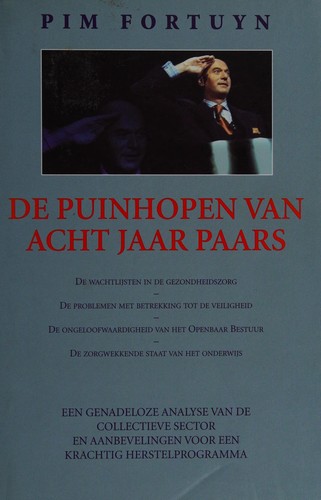 Cover for De puinhopen van acht jaar Paars