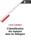 Cover for L' identification des topiques dans les dialogues