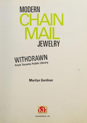 Cover for Modern chain mail jewelry