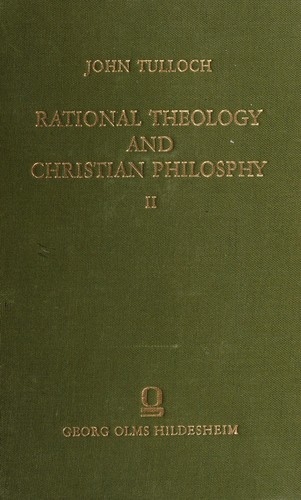 Cover for Rational theology and Christian philosophy in England in the seventeenth century