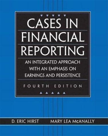 Cover for Cases in Financial Reporting