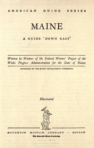 Cover for Maine