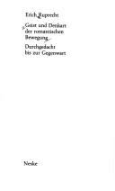 Cover for Geist und Denkart der romantischen Bewegung