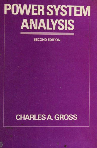Cover for Power system analysis