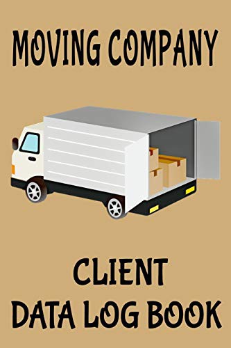 Cover for Moving Company Client Data Log Book