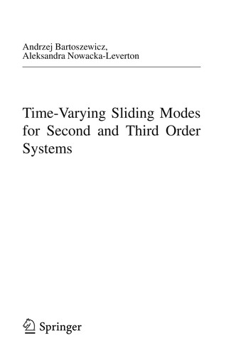 Cover for Time-varying sliding modes for second and third order systems