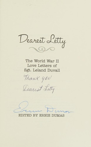 Cover for Dearest Letty
