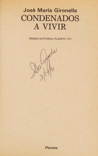 Cover for Condenados a vivir