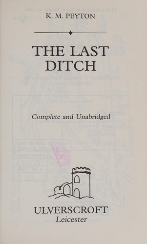 Cover for The Last Ditch