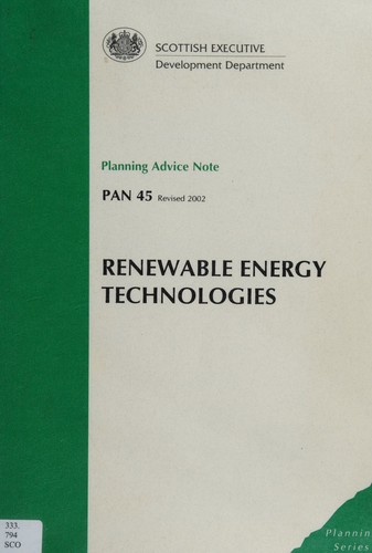 Cover for Renewable energy technologies