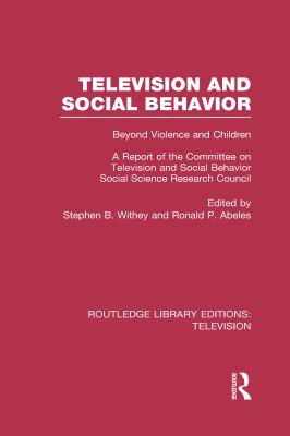 Cover for Television and Social Behavior