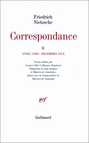Cover for Correspondance