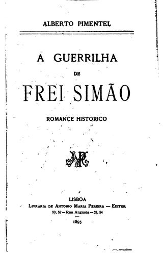 Cover for A guerrilha de frei Simão: romance histórico