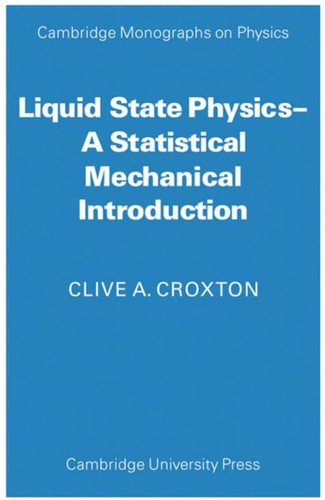 Cover for Introduction to liquid state physics