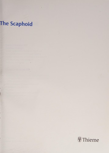 Cover for The scaphoid