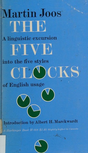 Cover for The Five Clocks