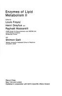 Cover for Enzymes of Lipid Metabolism II