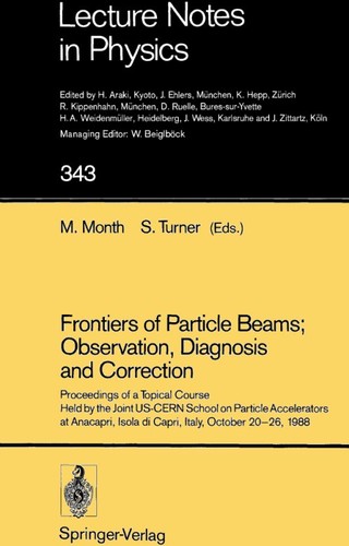 Cover for Frontiers of particle beams