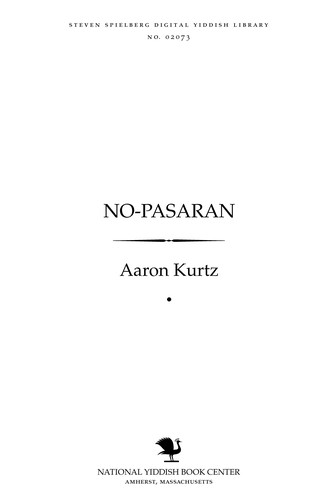 Cover for No-pasaran
