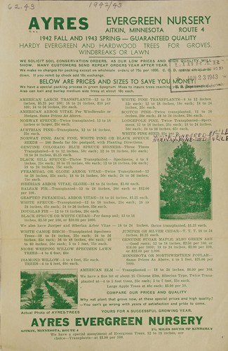 Cover for 1942 fall and 1943 spring