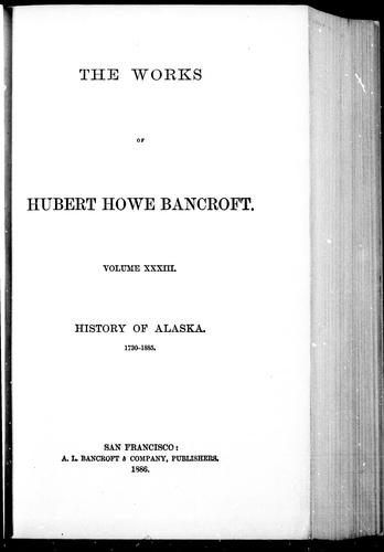 Cover for The works of Hubert Howe Bancroft