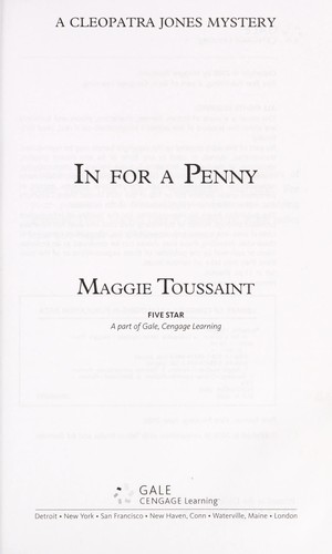 Cover for In for a penny