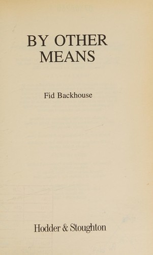 Cover for By Other Means