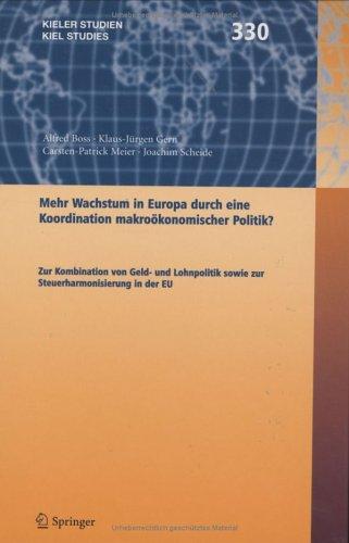 Cover for Mehr Wachstum in Europa durch eine Koordination Wirtschaftspolitik ?