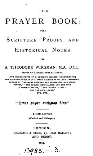 Cover for The Prayer book: with Scripture proofs and historical notes