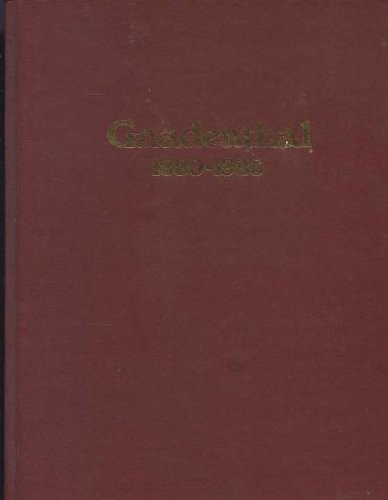 Cover for Gnadenthal, 1880-1980.