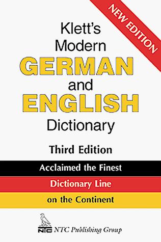 Cover for Klett's modern German and English dictionary