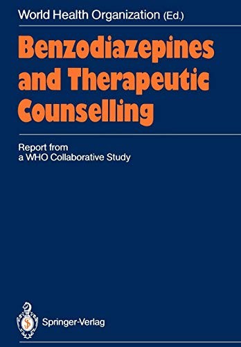 Cover for Benzodiazepines and Therapeutic Counselling