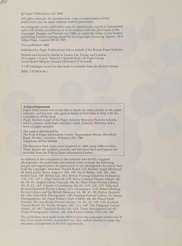 Cover for Paper matters