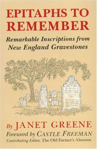 Cover for Epitaphs to remember