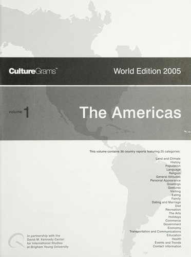 Cover for CultureGrams - Europe - World Edition 2005 - Volume 2