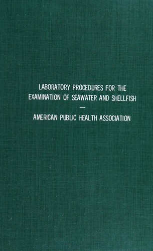 Cover for Laboratory procedures for the examination of seawater and shellfish
