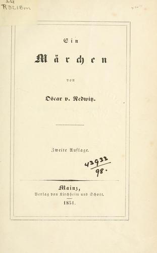 Cover for Märchen.