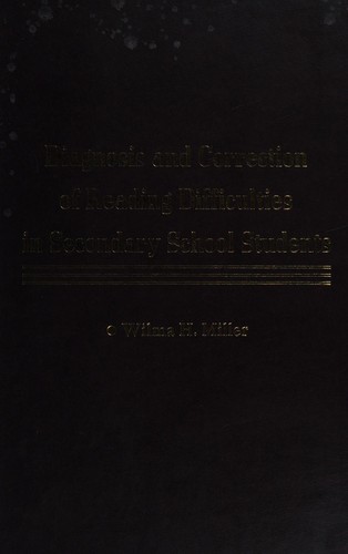 Cover for Diagnosis and correction of reading difficulties in secondary school students