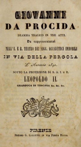 Cover for Giovanni da Procida