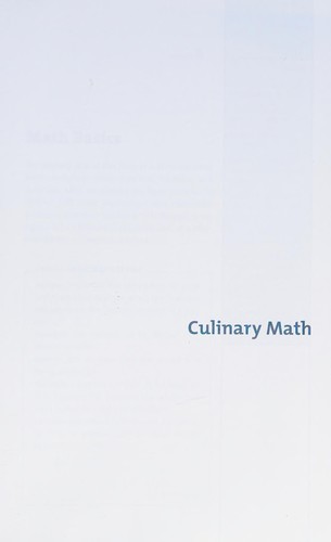 Cover for Culinary math