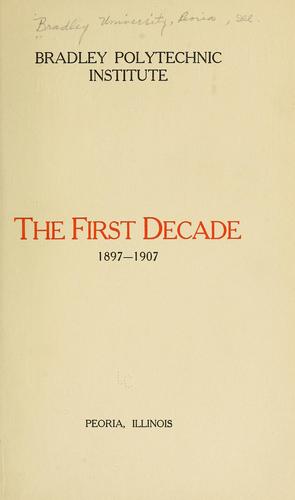 Cover for Bradley Polytechnic Institute