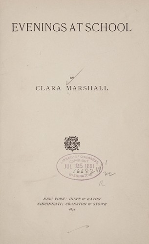 Cover for Evenings at school