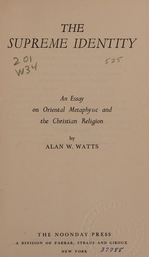 Cover for The Supreme Identity